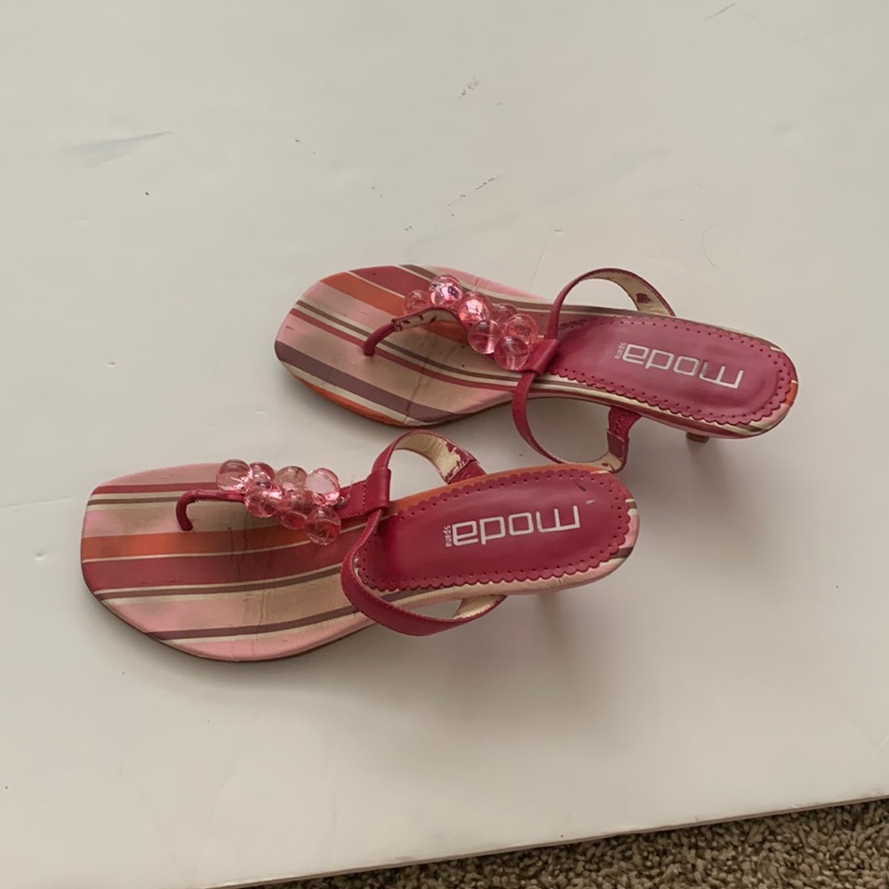 Moda heeled sandal, size 7